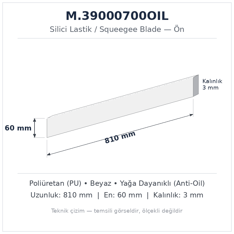 Silici Lastik M.39000700OIL