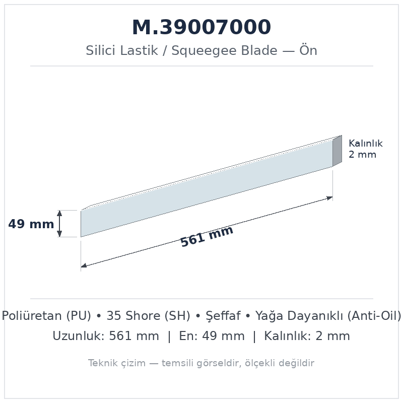 Silici Lastik M.39007000