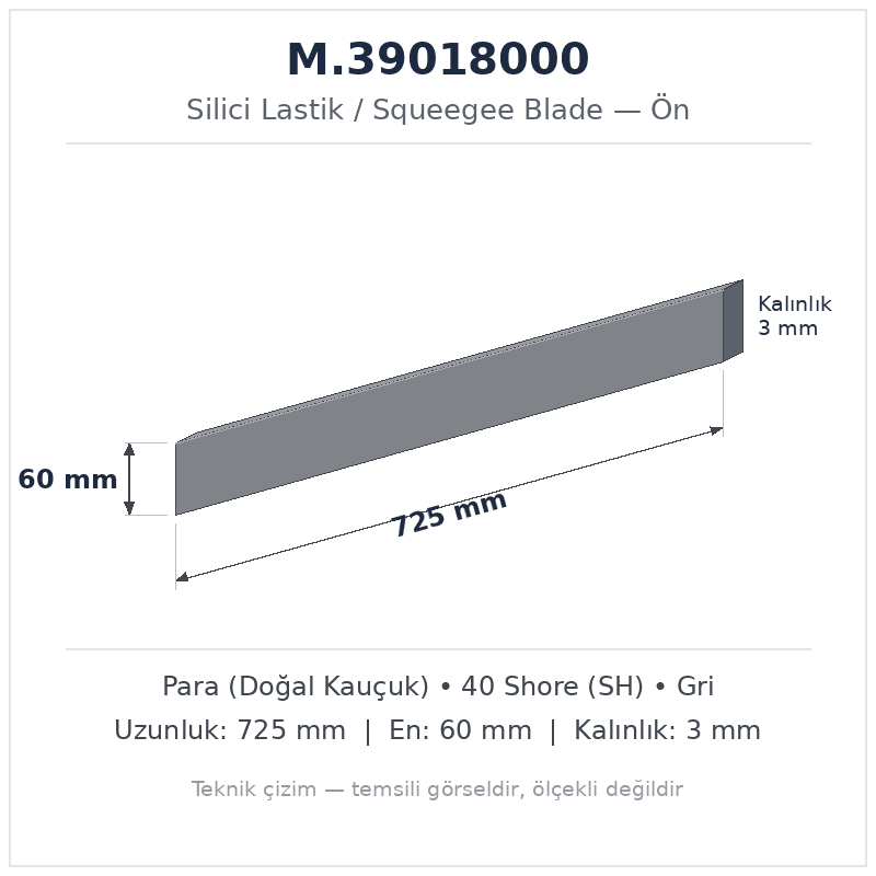 Silici Lastik M.39018000