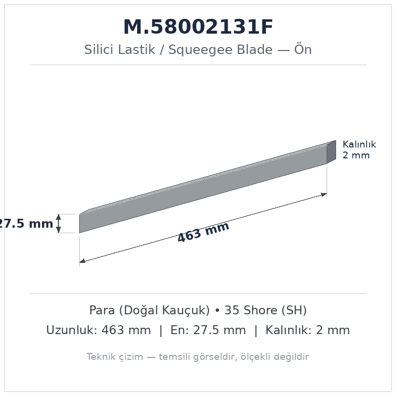 Silici Lastik M.58002131F