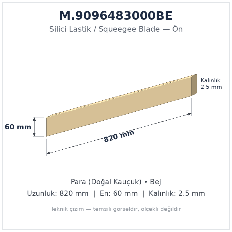 Silici Lastik M.9096483000BE