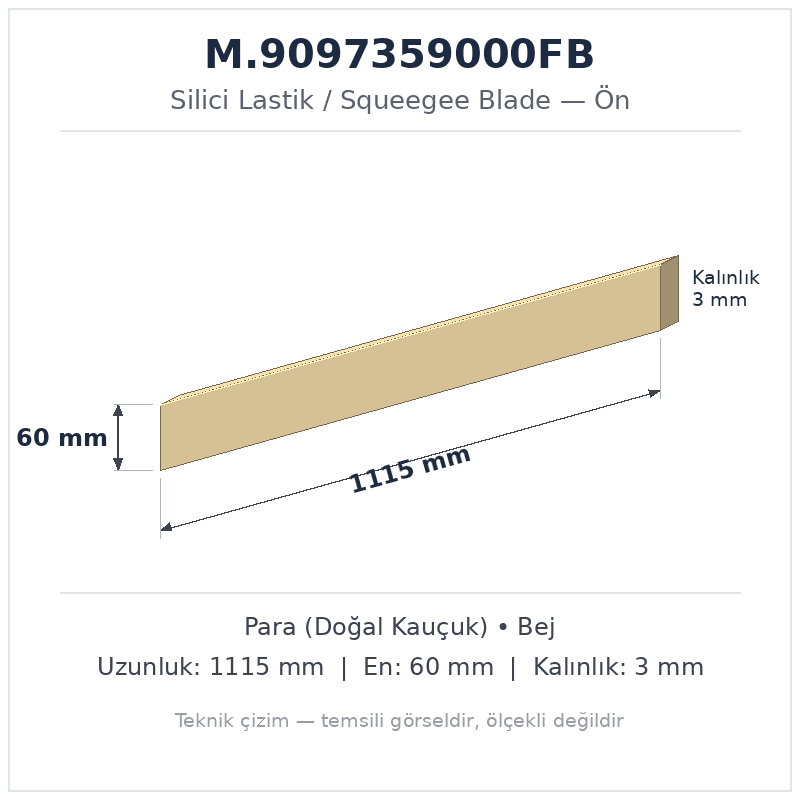 Silici Lastik M.9097359000FB