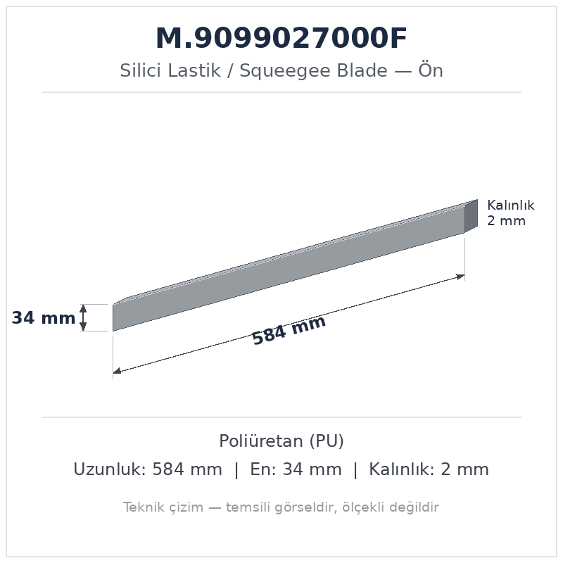 Silici Lastik M.9099027000F