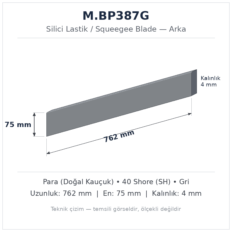 Silici Lastik M.BP387G
