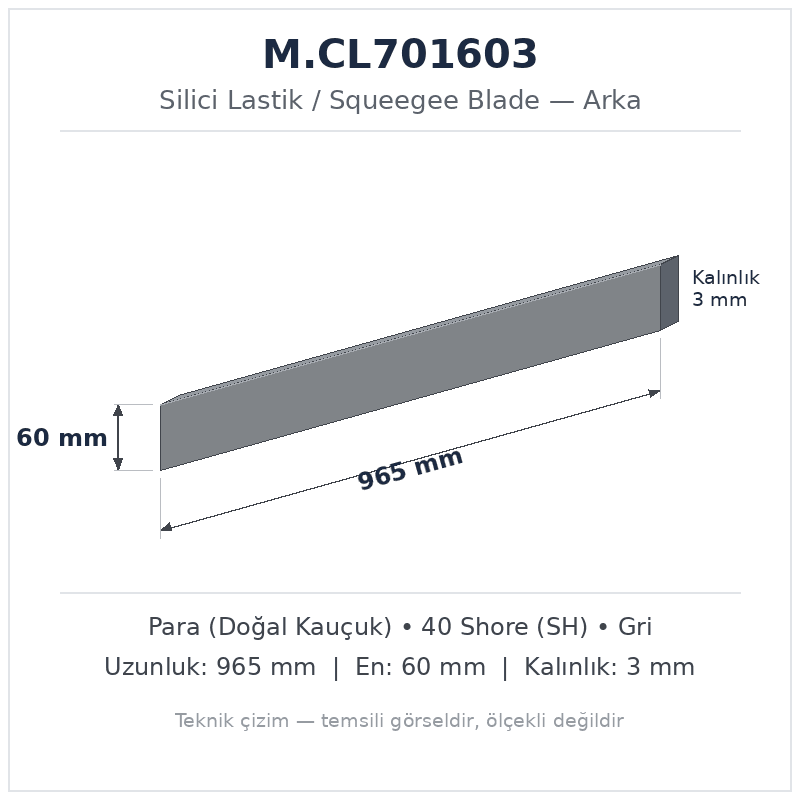 Silici Lastik M.CL701603