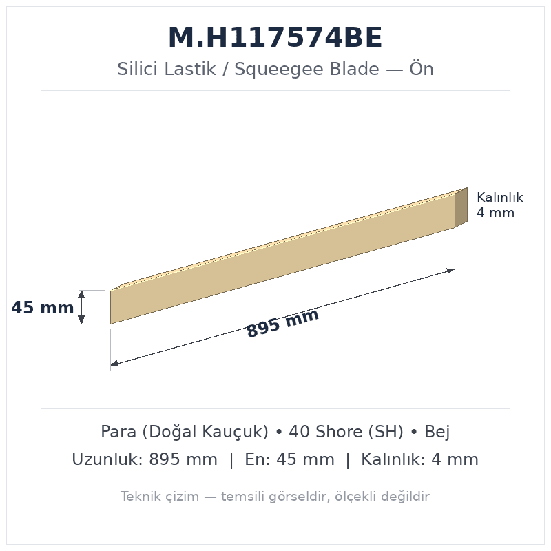 Silici Lastik M.H117574BE