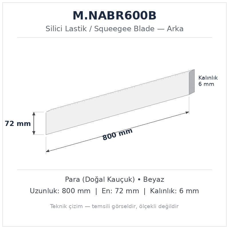 Silici Lastik M.NABR600B