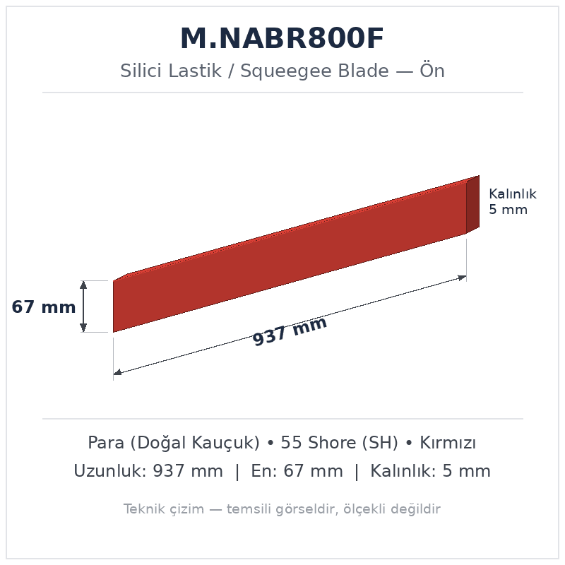 Silici Lastik M.NABR800F