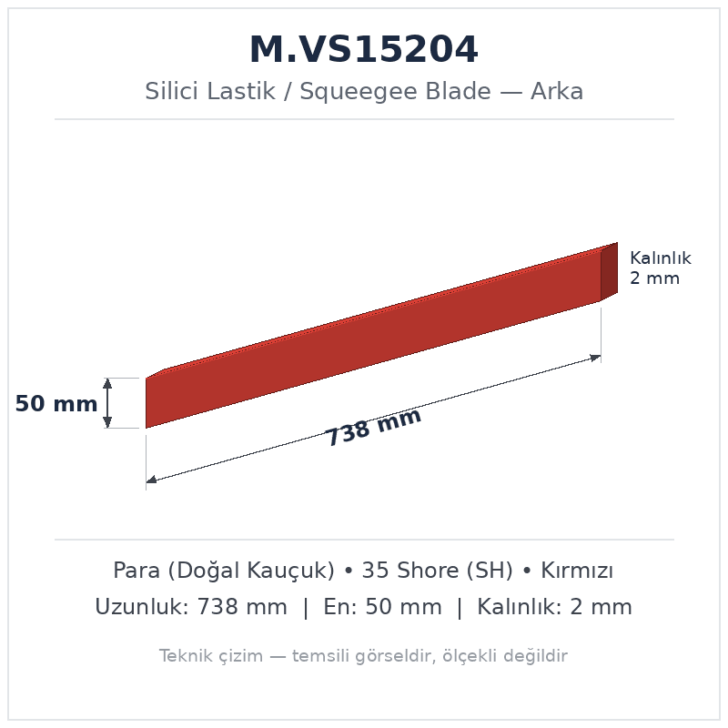 Silici Lastik M.VS15204