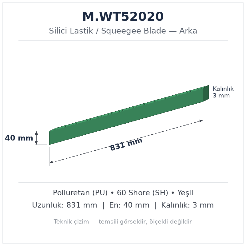 Silici Lastik M.WT52020