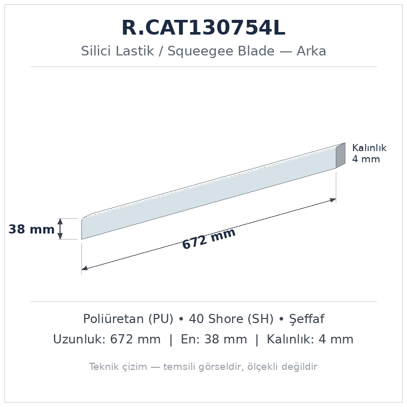 Silici Lastik R.CAT130754L
