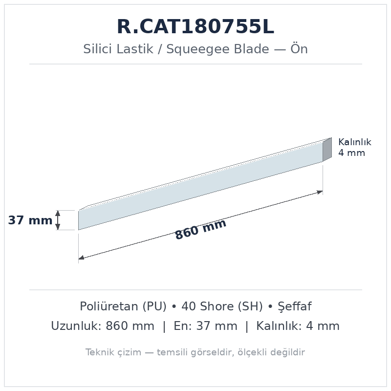Silici Lastik R.CAT180755L