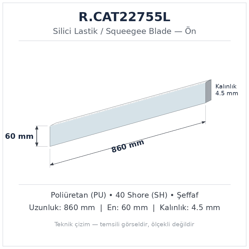 Silici Lastik R.CAT22755L