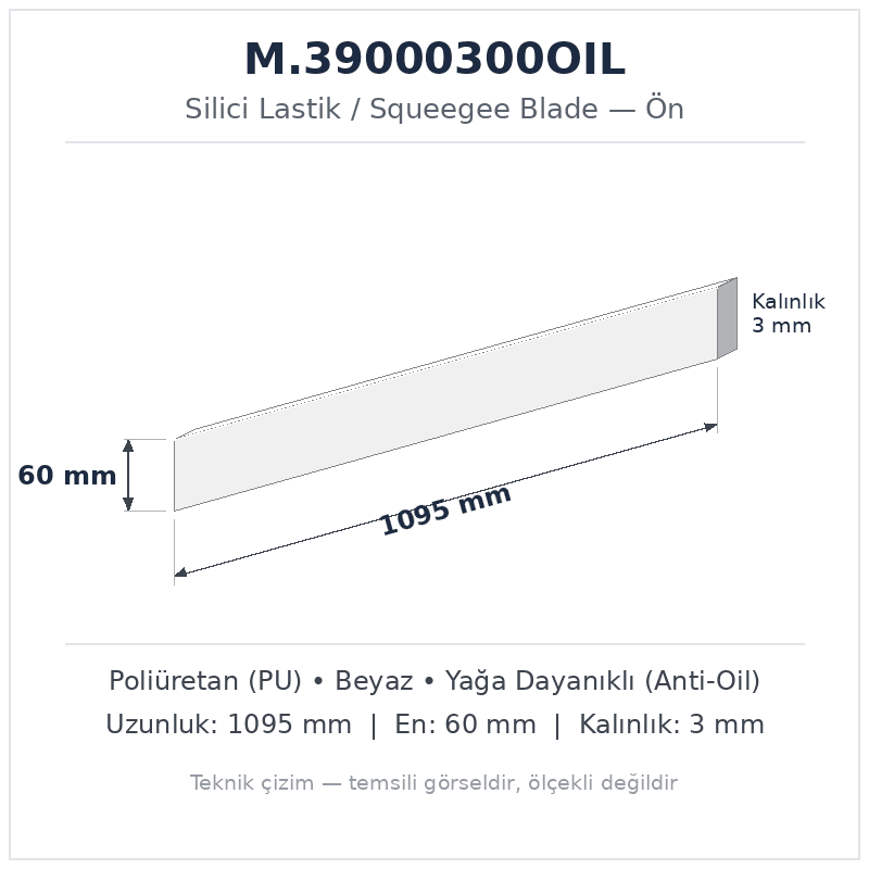 Silici Lastik M.39000300OIL
